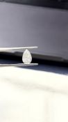 Pear Cut 1.72 Carat ( Natural ) Diamond G I3 Clarity