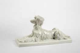 Meissen, ' Liegender Windhund '