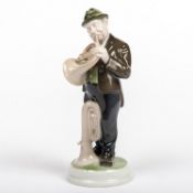 Rosenthal Kunstabt. Selb, Bavaria, - Waldhornbläser-