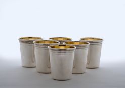 6 Silberbecher
