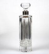 Gin-Karaffe mit Silbermontierung, Josephinenhütte