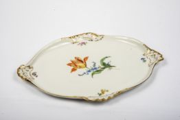 Anbietplatte mit Blumen, Meissen