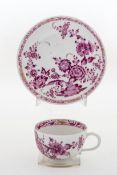 Meissen- Tasse und Untertasse um 1780