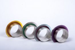 Design-Serviettenringe, Entw.: Sabine Reichert, Stuttgart 1990