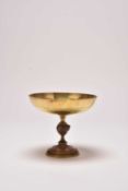 A French brass and electroplated copper tazza. 19th century