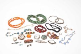 A collection of costume jewellery