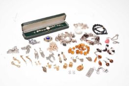 A collection of costume jewellery