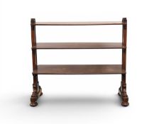 A William IV mahogany three-tier buffet