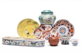 An assembled group of Chinese and Japanese ceramics