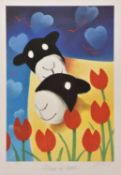Mackenzie Thorpe (b.1956) Sheep in Love
