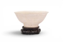 A Chinese shipwreck white porcelain bowl, Ming Dynasty