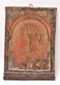An 18th century Greek Icon, representing Mother and Child