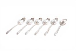 A set of six Irish silver spoons