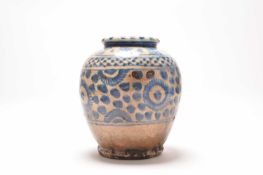 A blue and white vase, Iran, 19th century