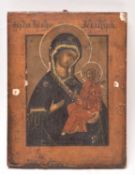 An 18th-19th century Hodegetria Orthodox Russian Icon