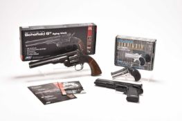 ASG Schofield & Diana .177 air pistols, pistol and Marushin 6mm BB Derringer Airsoft pistol
