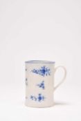 Caughley 'Bright Sprigs' mug, circa 1782-92