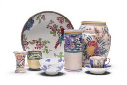 Ceramics including Carter, Stabler & Adams and Helena Wolfsohn (Dresden)