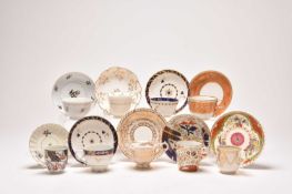 Collection of Worcester porcelain, 18th century and later; plus a H&R Daniel teacup and saucer
