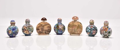 An assembled group of Chinese snuff bottles