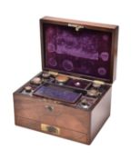 Victorian rosewood toilet box by William Lund, circa 1840-45