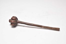 An 'UIa Tavatava' or Fijian throwing club, late 19th or early 20th century