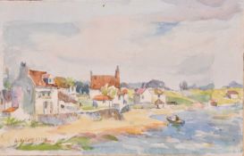 Albert Abram Gittleson (act.1911-1944) Collection of watercolours of Upper and Lower Largo (7)