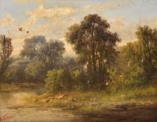 Stone (19th-20th century) River Scene