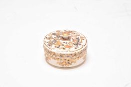 A Japanese Satsuma small box and cover