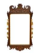 A 19th century parcel gilt fret type wall mirror