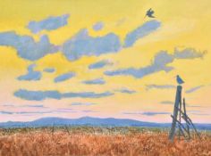 Darren Rees (British, b. 1961) Snipe, at Sunset