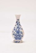 A Chinese soft-paste porcelain bud vase, Qianlong