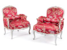 Paar Louis XV-Fauteuils