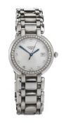 Damenarmbanduhr Stahl/Brillanten LONGINES