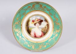 Porträt-Teller "Eleonore", wohl Thüringen, um 1900 