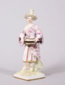 Chinesin mit Drehleier, aus der Folge "Fremde Völker", Entwurf von 1777 für KPM-Berlin, Fertigung w