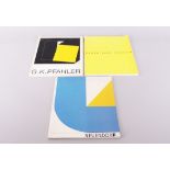 Drei Bücher, Ausstellungskataloge Georg Karl Pfahler 