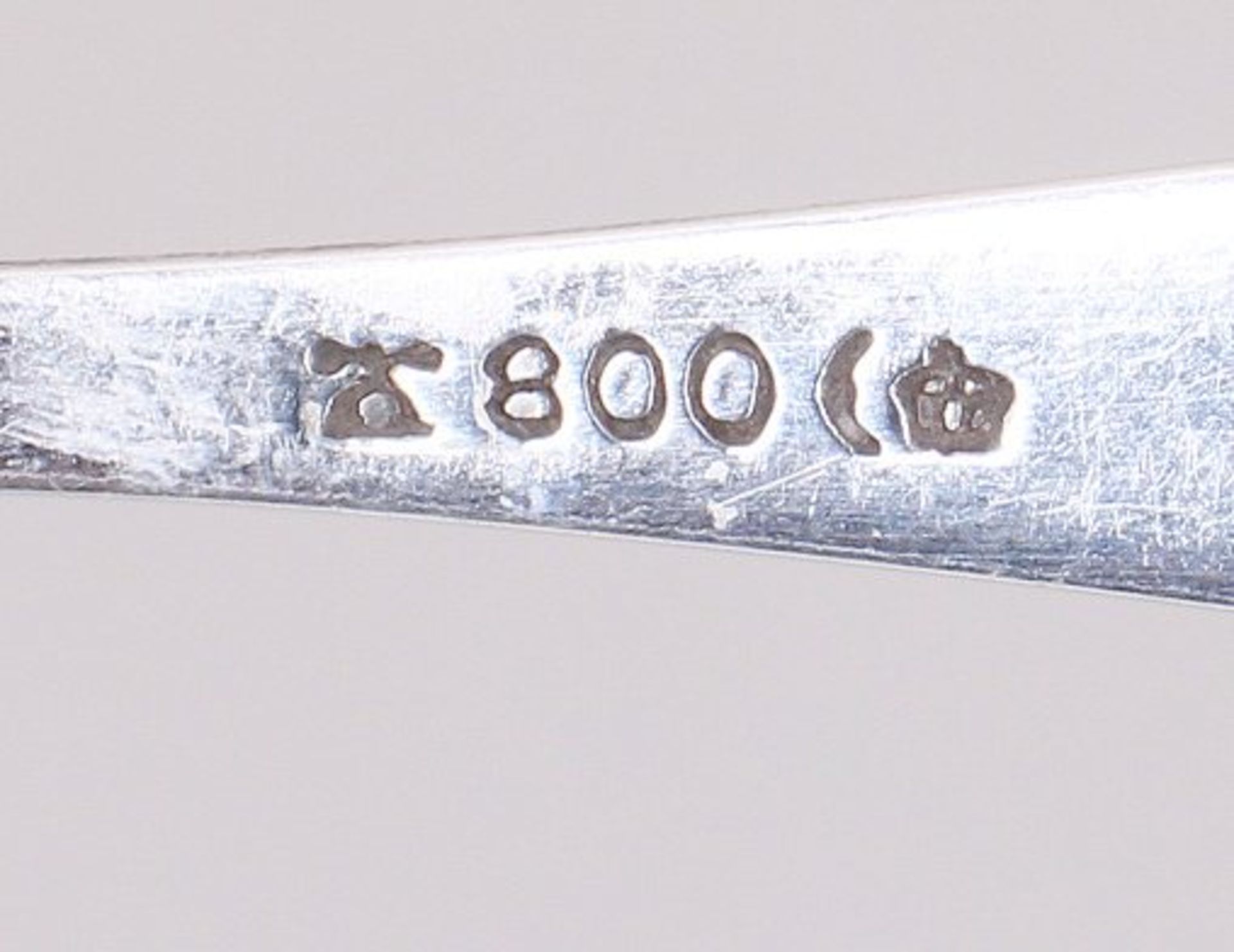 Zwei Art Déco-Mokkalöffel, 800er Silber, Wilkens & Söhne, Bremen-Hemelingen, 1. Hälfte 20.Jh.  - Bild 3 aus 3