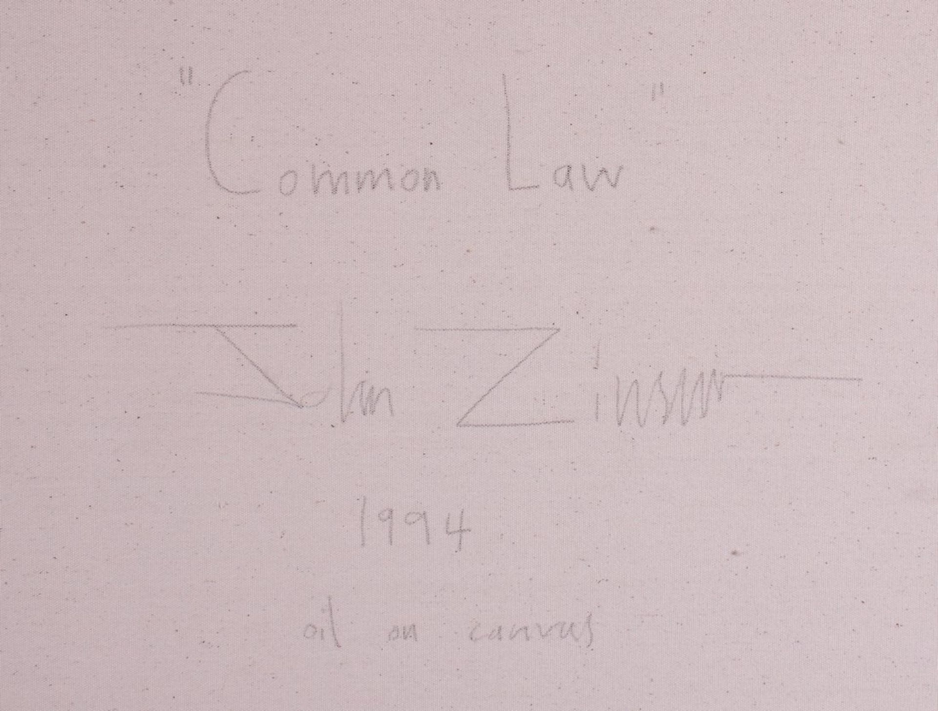 John Zinsser (geb. 1961, New York City), "Common Law", 1994  - Bild 4 aus 5