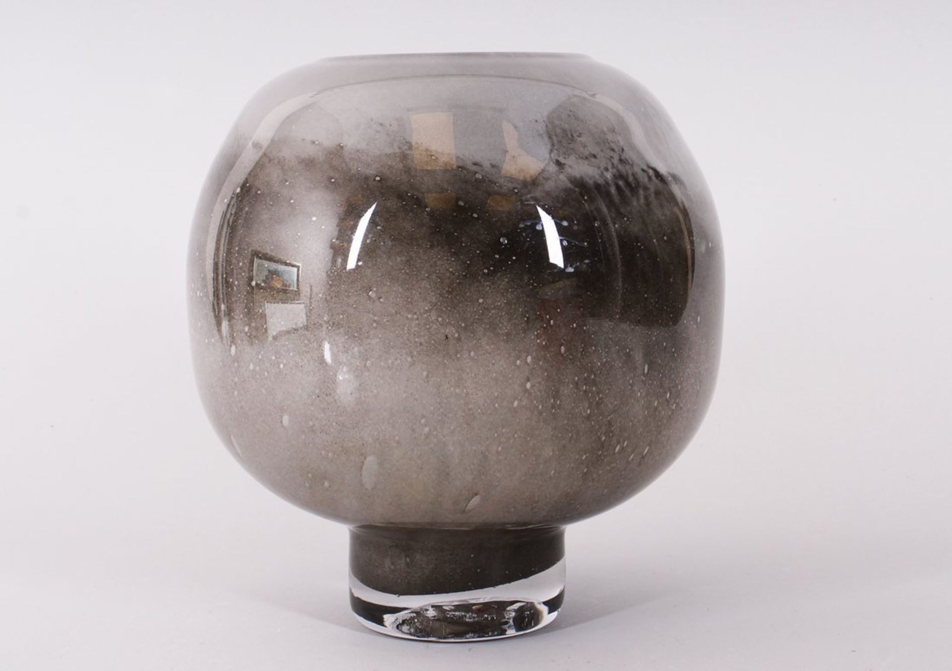 Große Studioglas-Kugelvase, 2. Hälfte 20.Jh.  - Bild 3 aus 4