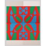 Robert Indiana (1928, New Castle, Indiana - 2018, Vinalhaven, Maine), "The Great Love Wall" (1968) 