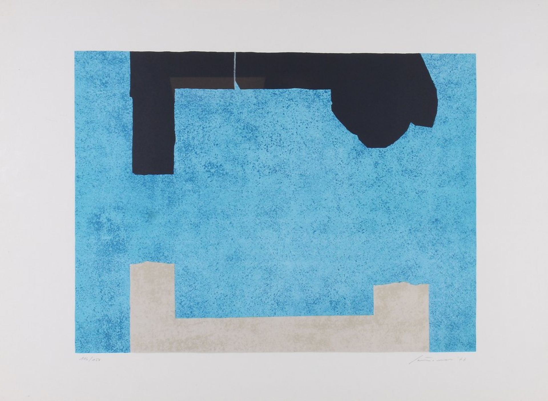 Giuseppe Santomaso (1907, Venedig - 1990, ebd.), "Fra il bianco et il nero" (1977)  - Bild 2 aus 3