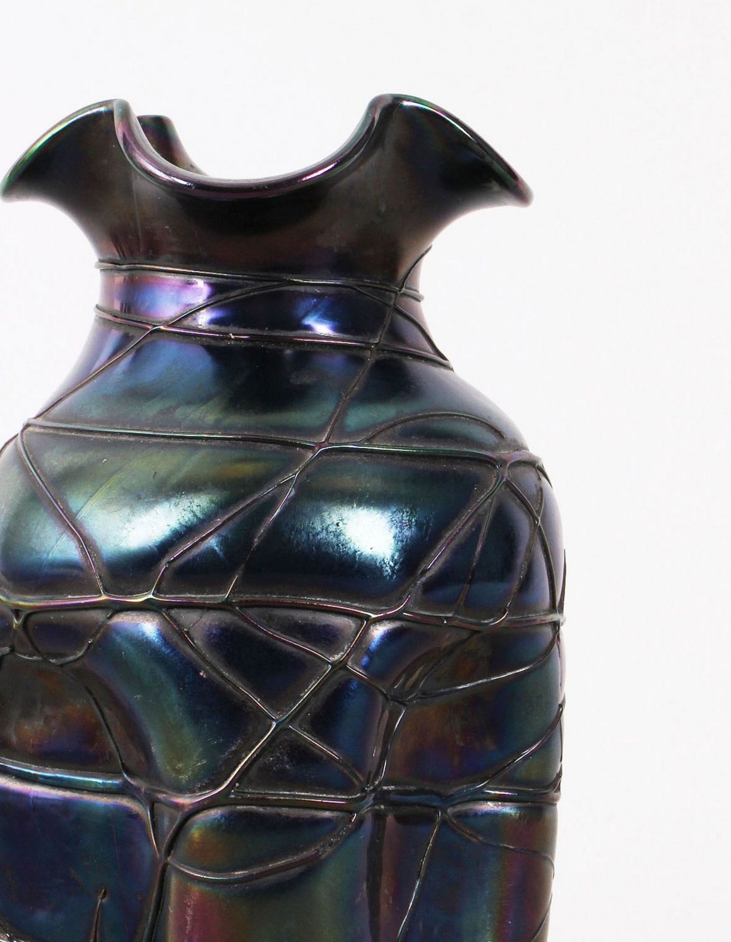Jugendstil Vase, wohl Pallme-König, Anfang 20.Jh.  - Bild 3 aus 3