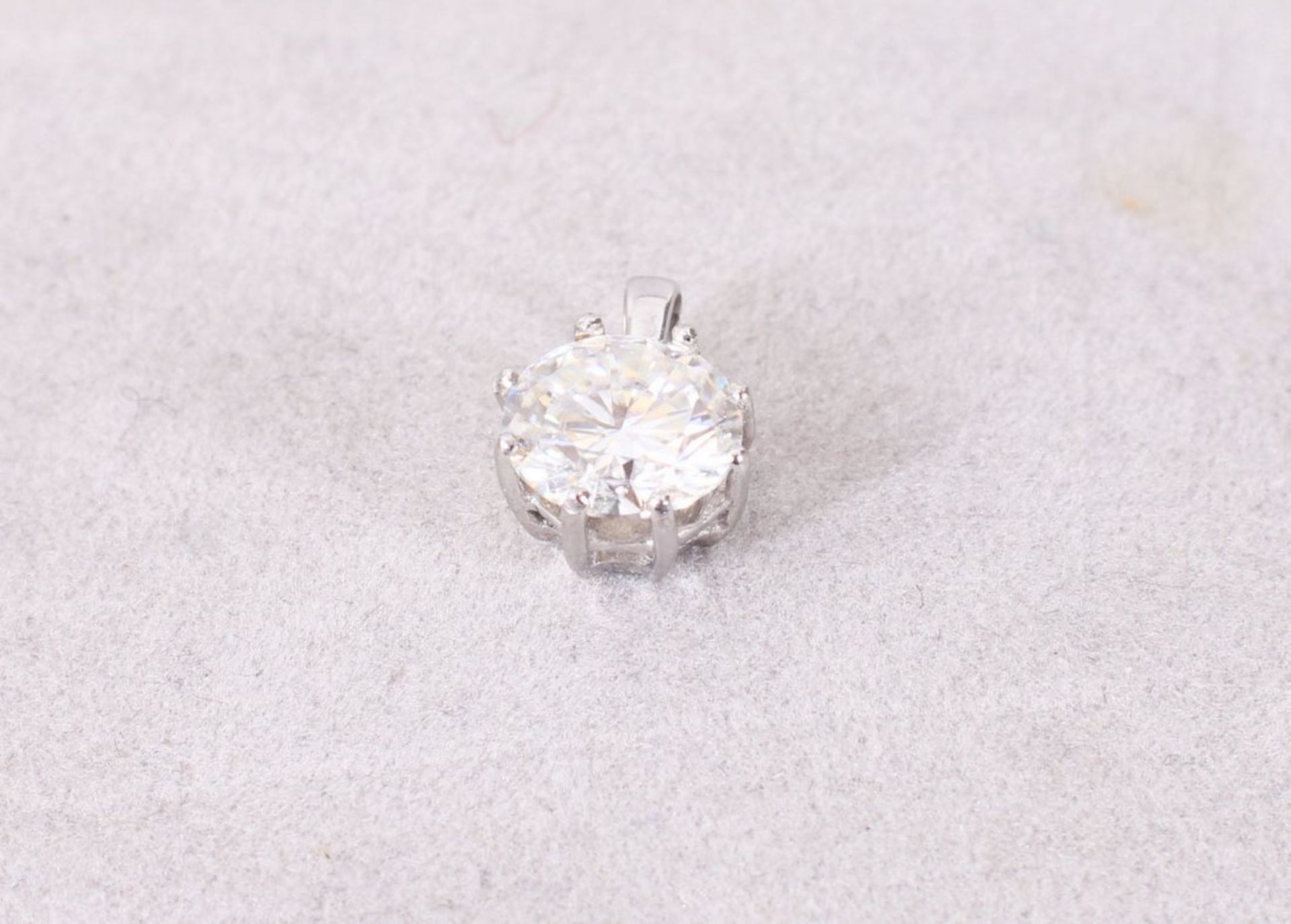 Diamant-Anhänger, 585er Weißgold, 21.Jh.  - Bild 2 aus 5