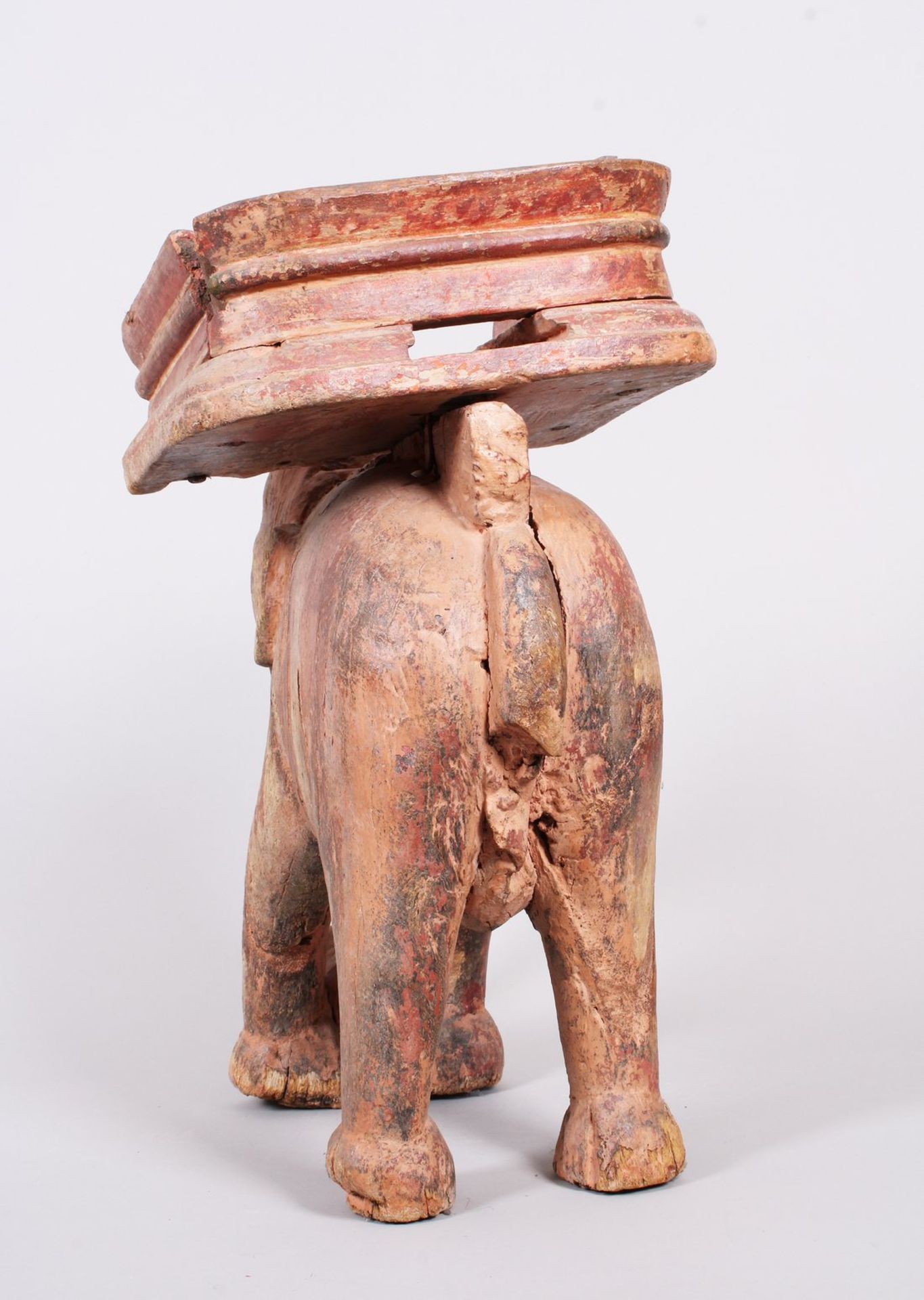 Großer Elefant mit Howdah, Indien, wohl Ende 19./Anfang 20. Jhd.  - Bild 5 aus 5