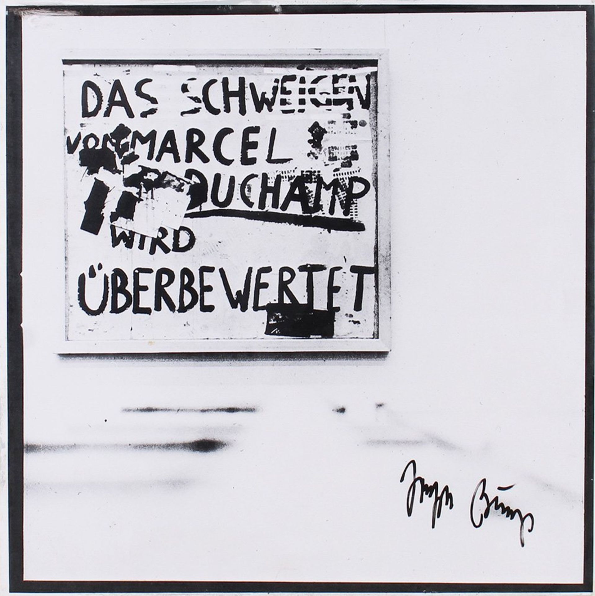 Joseph Beuys (1921, Krefeld - 1986, Düsseldorf),"Das Schweigen von Marcel Duchamp wird überbewertet - Bild 2 aus 6