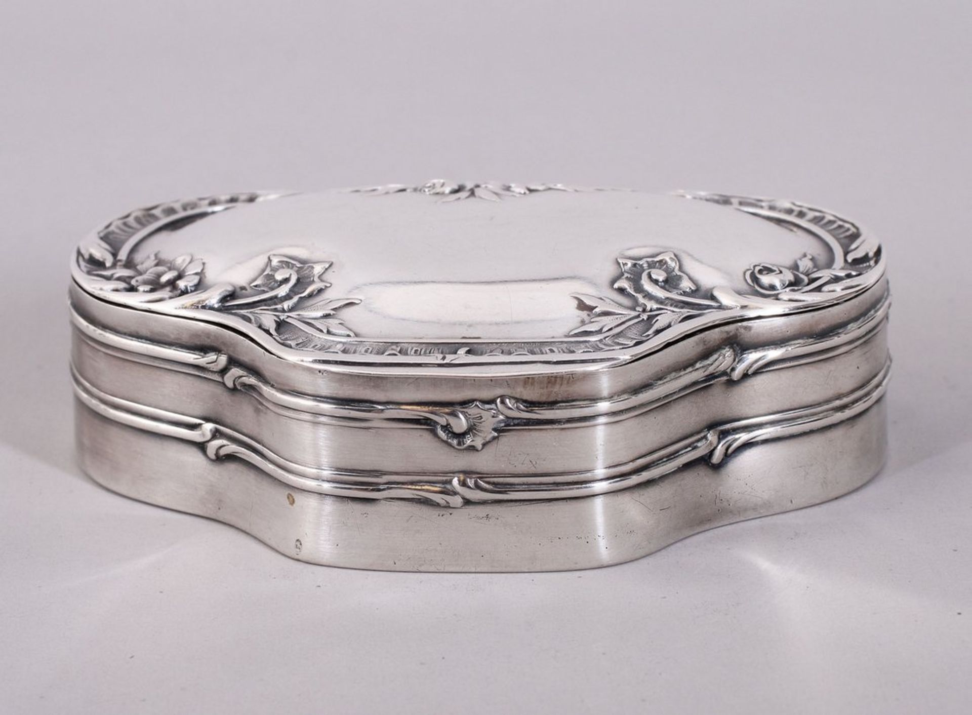 Tabatiere, 800er Silber, Mainz, um 1900 