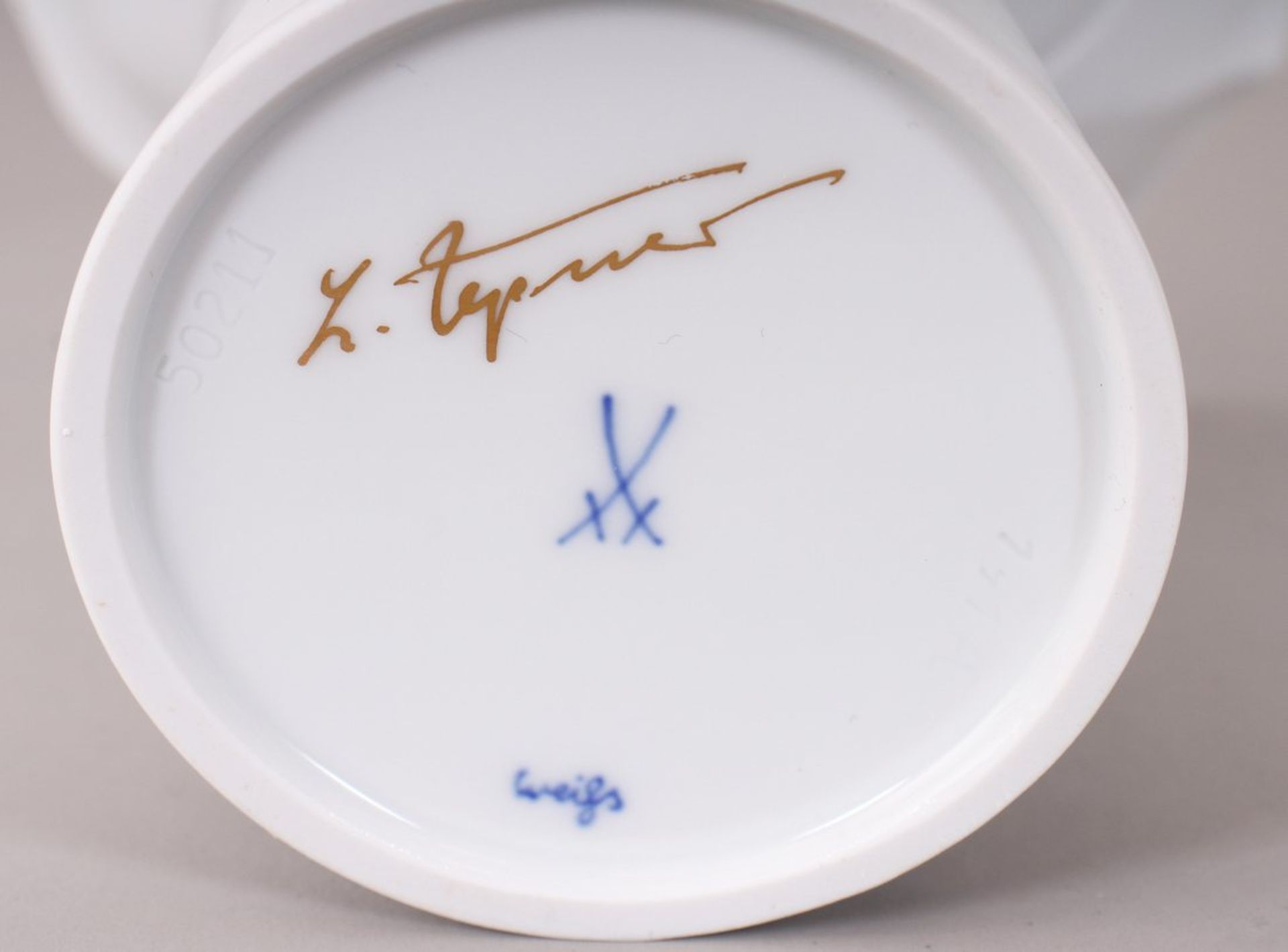Vase, Entwurf Ludwig Zepner für Meissen, Fertigung nach 1972  - Bild 4 aus 4