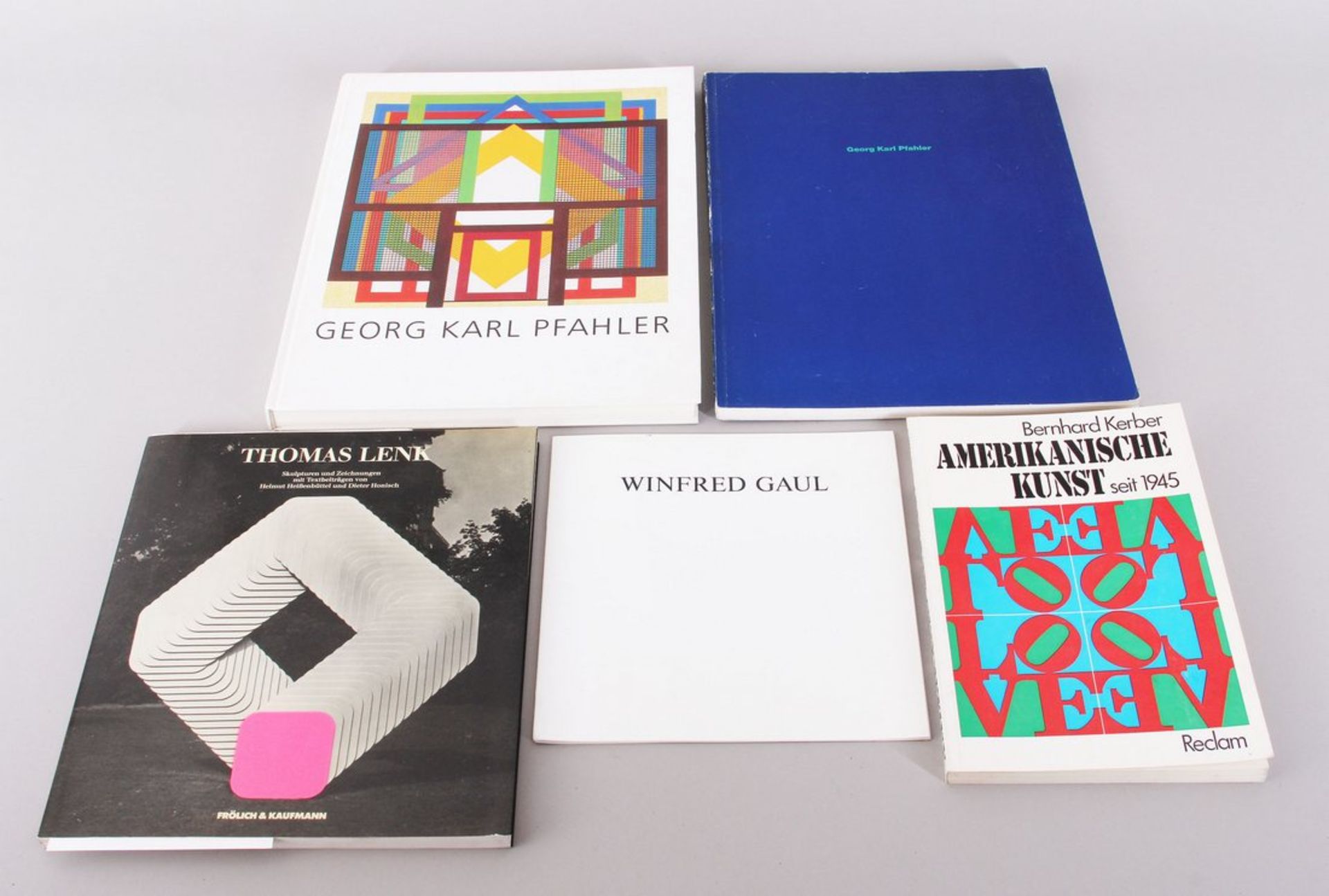 Fünf Bücher, Ausstellungskataloge Kunst 
