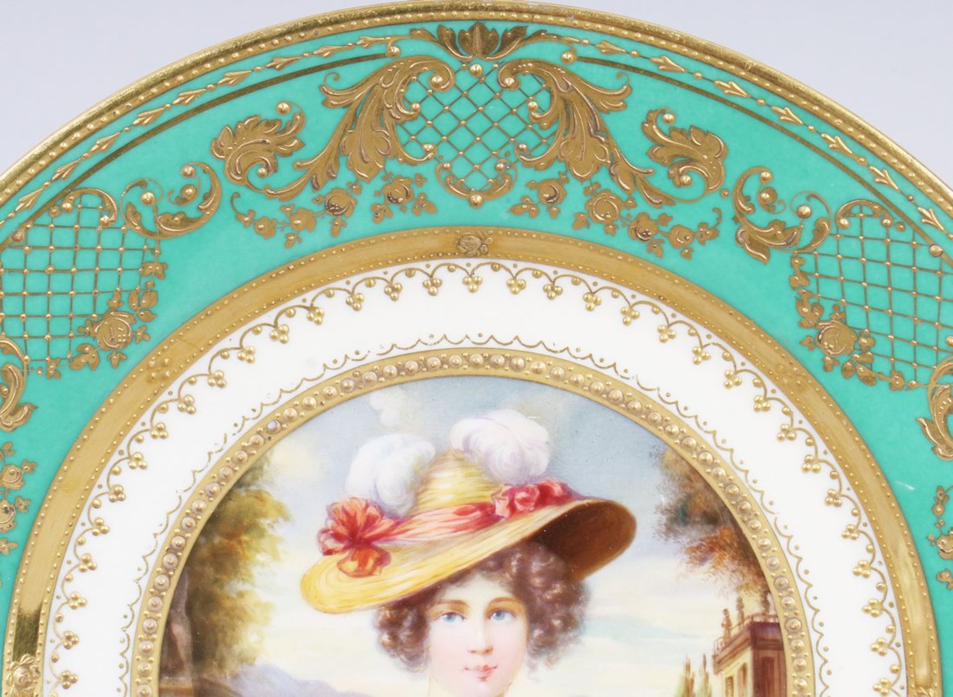Porträt-Teller "Eleonore", wohl Thüringen, um 1900  - Bild 3 aus 5